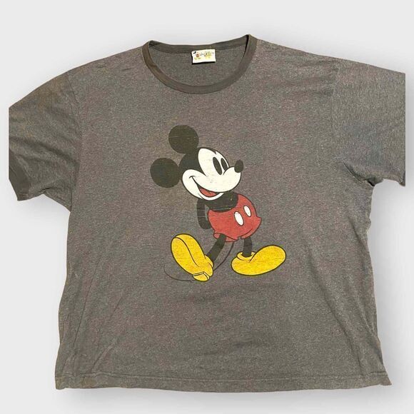 Vintage Disney Mickey Mouse Graphic T-Shirt - Picture 1 of 4